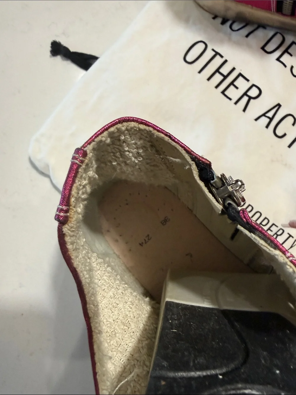 Golden Goose Francy Metallic Fuchsia High-Top Sneakers Sz. 8 w/ Dustbag